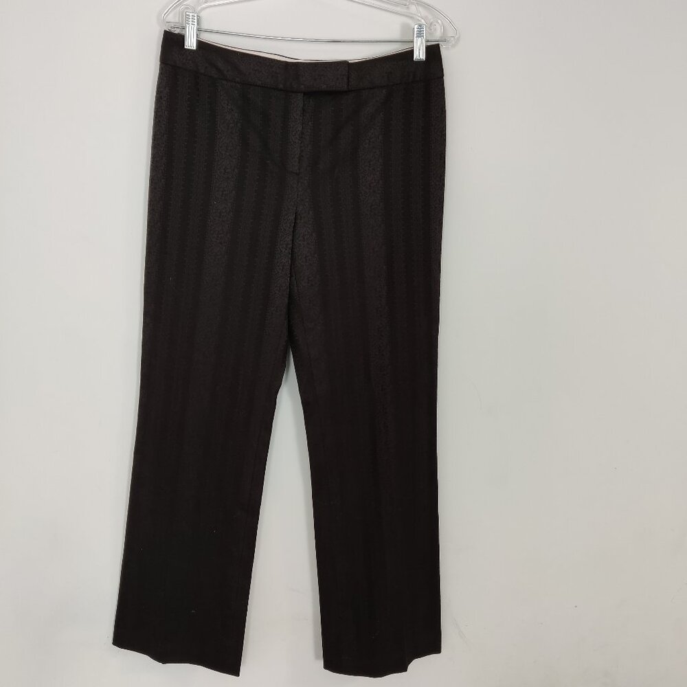 Tahari Women's Suit Pants Size 10 Trousers in Brown Mafia Boss Old Money